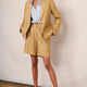 Silvie Linen Blazer - Tan