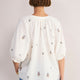 Skye Blouse - White Embroidered