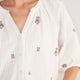 Skye Blouse - White Embroidered