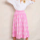 Ophelie Skirt - Pink Ikat