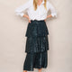 Solange Sequin Skirt - Teal