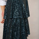 Solange Sequin Skirt - Teal