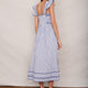 Sophia Dress - Blue Stripe