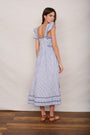 Sophia Dress - Blue Stripe