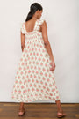 Sophia Dress - Ivory Woodblock