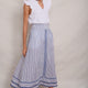 Sophia Skirt - Blue Stripe
