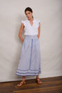 Sophia Skirt - Blue Stripe