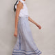 Sophia Skirt - Blue Stripe