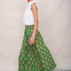 Sophia Skirt - Meadow Green Woodblock