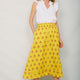 Sophia Skirt - Ochre Woodblock
