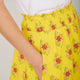 Sophia Skirt - Ochre Woodblock