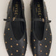 Stella Leather Studded Ballet Flat - Black