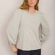 Stephanie Crew Neck Top - Grey Marl