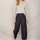 Stephanie Crew Neck Top - Grey Marl