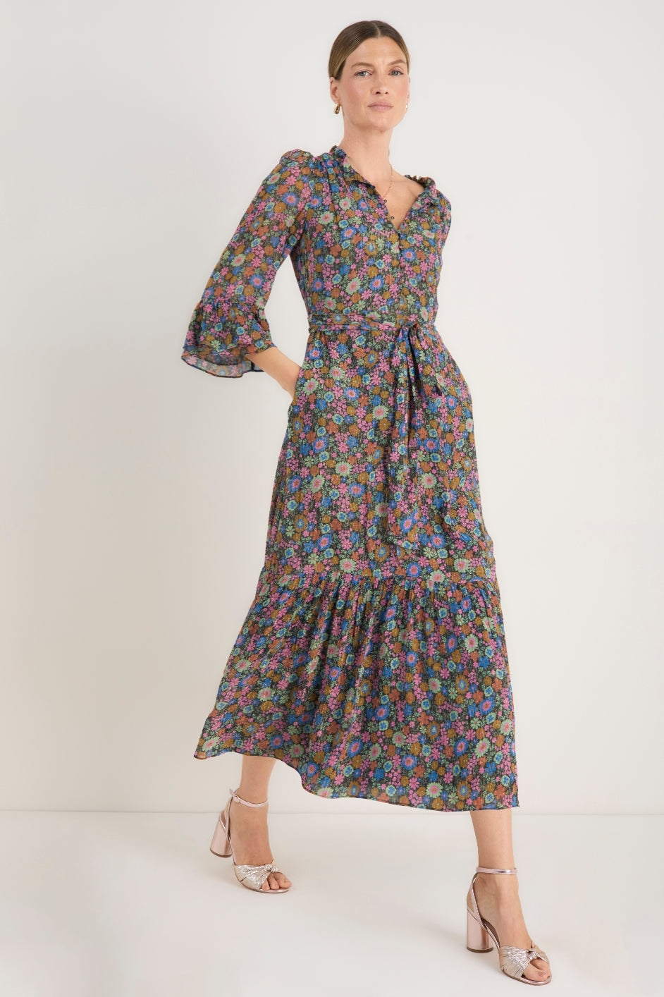 Stevie Dress - Midnight Multi Floral