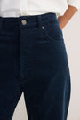 Stevie Straight Leg Cord Trouser - Midnight