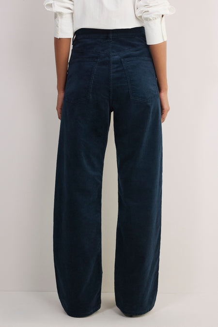 Stevie Straight Leg Cord Trouser - Midnight