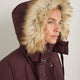 Suzy Puffer Coat - Deep Fig