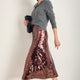 Suzy Sequin Skirt - Cocoa