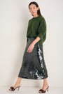 Suzy Sequin Skirt - Deep Olive