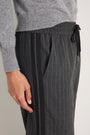 Suzy Side Stripe Trouser - Grey/Black