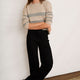 Flo Star Patch Jumper - Taupe/Grey