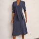 Tabatha Tea Dress - Midnight Geo