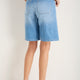 Tallulah Carpenter Tie Short - Light Wash