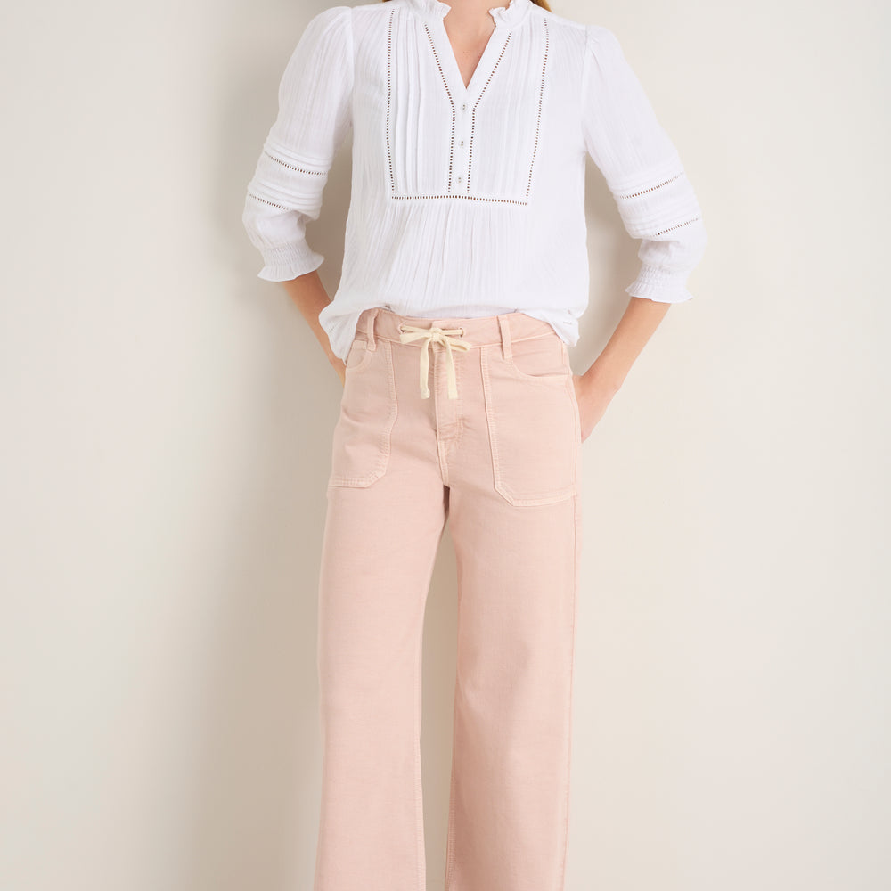 Tallulah Carpenter Tie Jean - Dusky Pink