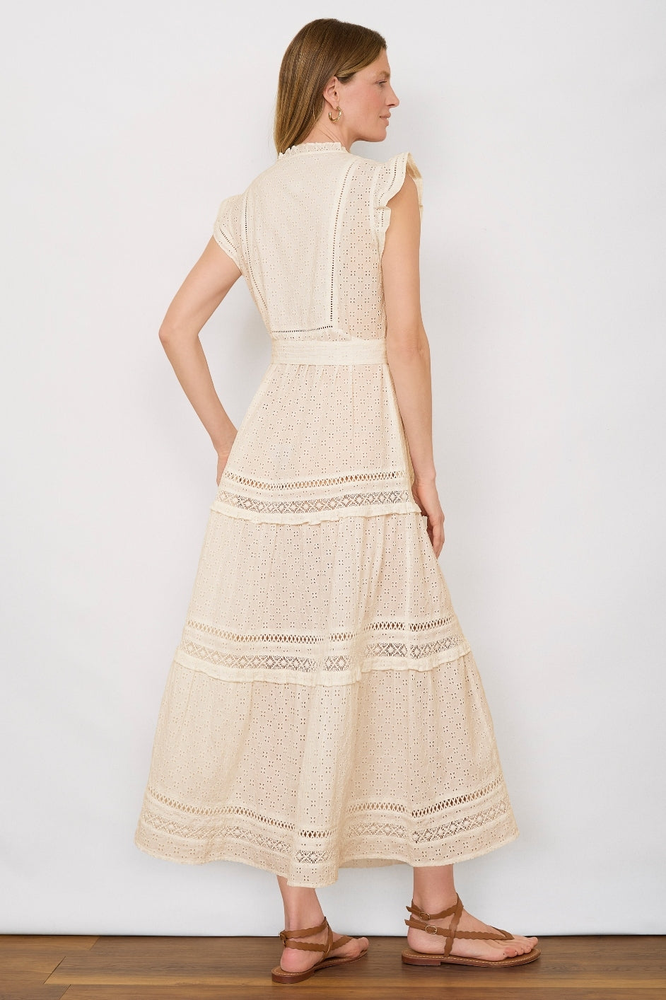 Talya Dress - Ecru Broderie