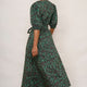 Tamsin Dress - Green Leopard