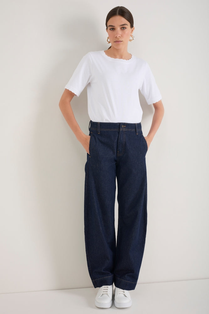 Thalia Barrel Jean - Rinse Wash
