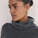 Thea Roll Neck Jumper - Charcoal Grey