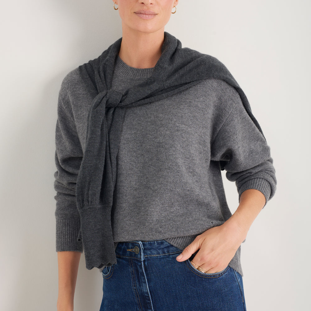 Theo Jumper - Charcoal Grey