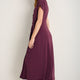 Tia Jersey Dress - Plum