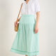 Tia Skirt - Jade Green/White Stripe