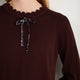 Tilda Fleurine Tie Jumper - Cocoa