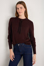 Tilda Fleurine Tie Jumper - Cocoa