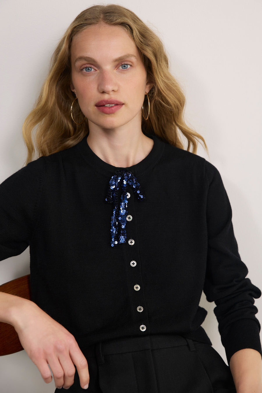 Tilda Multi Tie Cardigan - Black