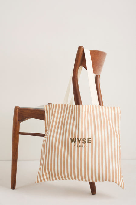Tote Bag - Tan Stripe