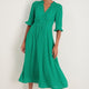 Vivien Dress - Jade Green Seed Print