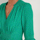 Vivien Dress - Jade Green Seed Print