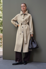 Romy Double Face Wool/Cashmere Coat - Oatmeal Marl