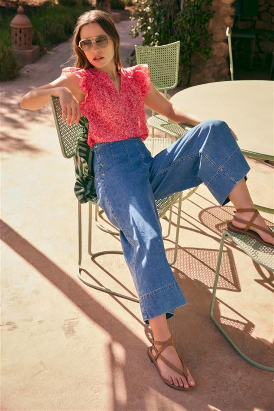 Jade Sailor Jean - Mid Wash