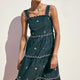 Lydia Sundress - Black Floral Embroidery