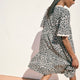 Elise Dress - Leopard/Metallic Stripe