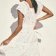 Romilly Dress - White Floral Embroidery