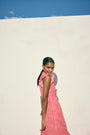 Miah Dress - Summer Pink Mono Floral