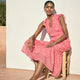 Miah Dress - Summer Pink Mono Floral