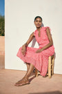 Miah Dress - Summer Pink Mono Floral
